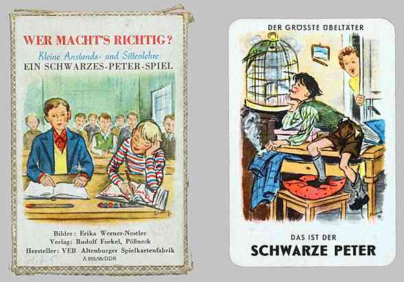 VEB Altenburger Spielkartenfabrik,Verlag: Rudolf Forkel, Pößneck" (1956)
