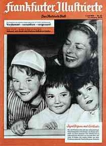 Frankfurter Illustrierte - Titel: "Ingrid Bergmann und ihre Kinder"