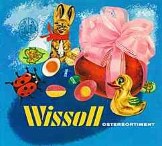 Ostern 1960er Jahre Wissoll Schokolade Ostern 1960er Jahre Wissoll Schokolade