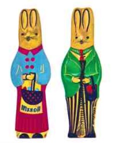 Ostern 1960er Jahre Wissoll Schokolade Ostern 1960er Jahre Wissoll Schokolade