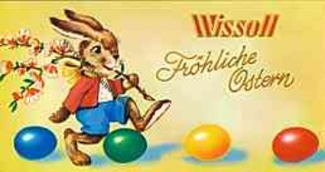 Ostern 1960er Jahre Wissoll Schokolade Ostern 1960er Jahre Wissoll Schokolade