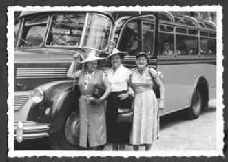 Busfahrt zur Teufelshöhle 1950er Jahre