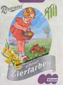 Brauns Eierfarben 50er Jahre Brauns Eierfarben 50er Jahre